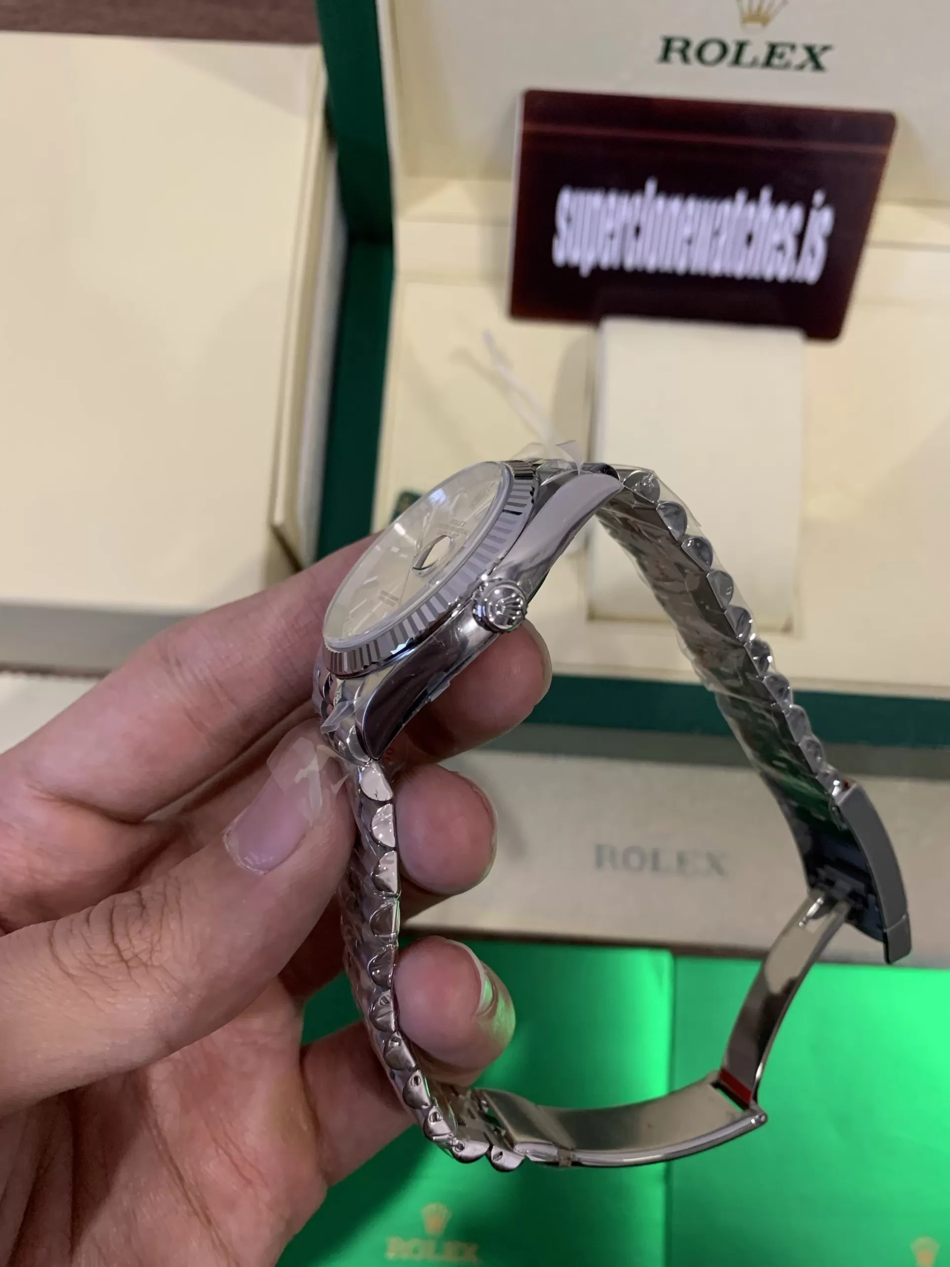 Replica Rolex Datejust 36mm Silver Dial Jubilee Bracelet Clone 3235 Movement