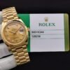 Rolex Day-Date 36 Yellow Gold Champagne Dial 3255 movement