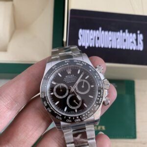 Rolex Daytona 126500 Black Dial Super Clone 4131 Movement Latest