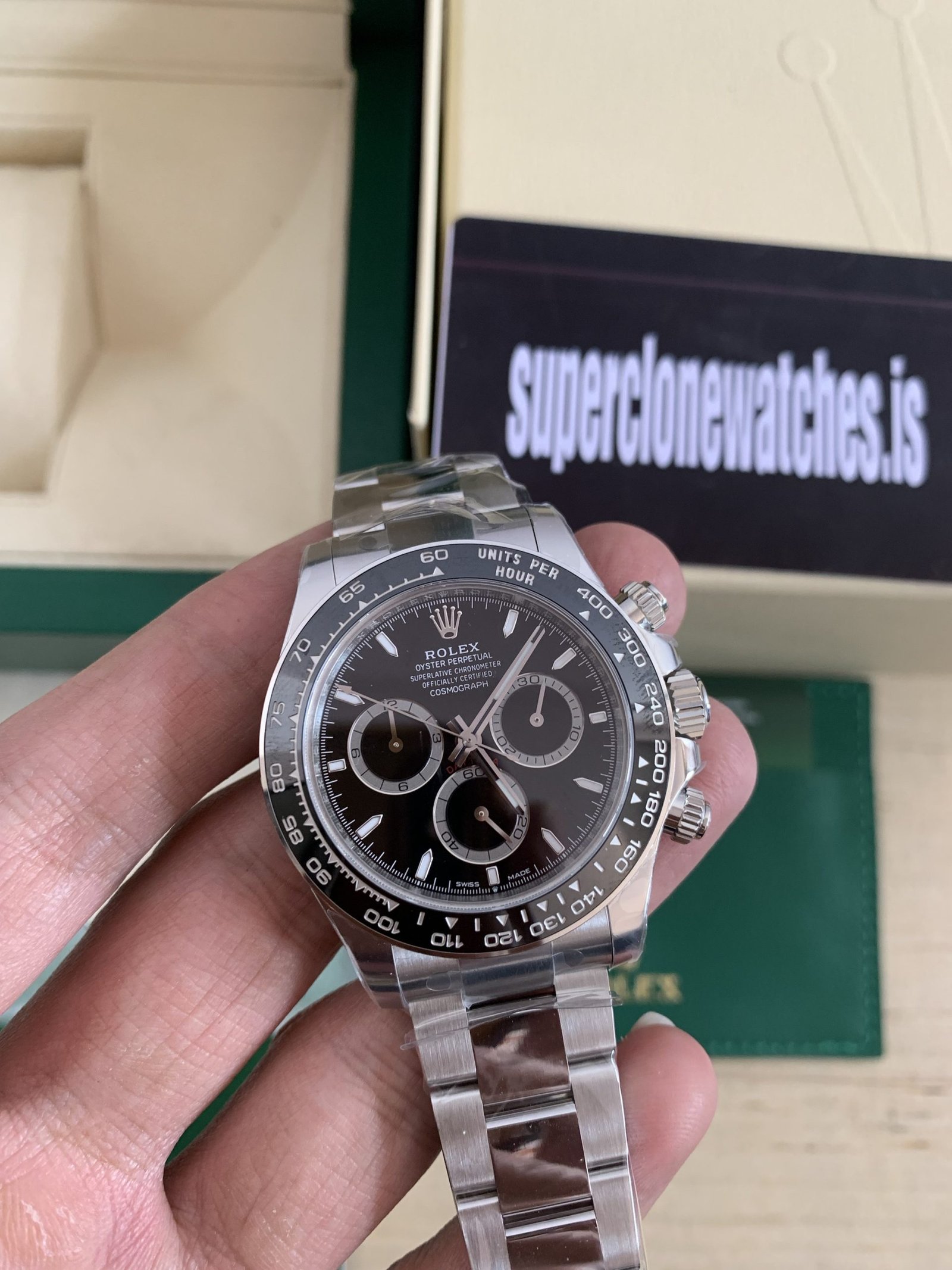 Rolex Daytona 126500 Black Dial Super Clone 4131 Movement Latest