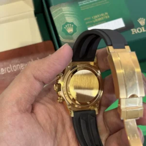 Rolex Daytona Oysterflex Yellow Gold Turquoise Blue Dial Super Clone