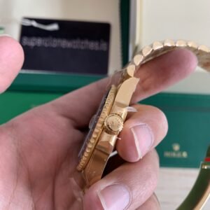 Rolex GMT Master 2 Gold Jubilee 126718GRNR Replica 3285 Clone Movement