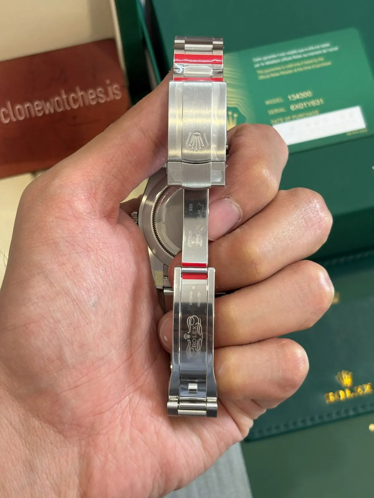 Rolex Oyster Perpetual 41 Pistachio Dial Ref.134300 904L Stainless Steel Best Replica