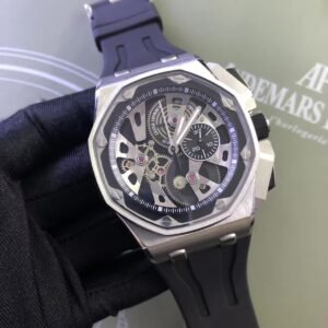 SUPER CLONE AP ROYAL OAK OFFSHORE TOURBILLON SKELETON SILVER